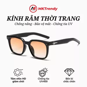 Kính râm gọng vuông R9 chống tia UV tặng túi đựng kính khăn lau kính