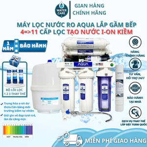 MÁY LỌC NƯỚC RO AQUA KHÔNG TỦ LẮP GẦM BẾP 8 9 10 11 CẤP LỌC, UỐNG TRỰC TIẾP, LỌC SẠCH 99,9% VI KHUẨN