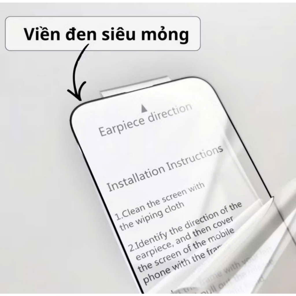 Cường Lực Gor MA83 Trong Suốt Có Viền Đen 100% Không Lẹm Viền Có Khung Chính Hãng cho iP 14| 15| 16| 17 Series