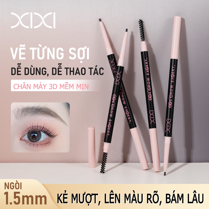 XIXI D791 Chì Kẻ Mày Ngòi Siêu Mảnh Lên Màu Tự Nhiên Chống Nước Lâu Trôi Không Lem Dễ Kẻ Chân Mày Sắc Nét