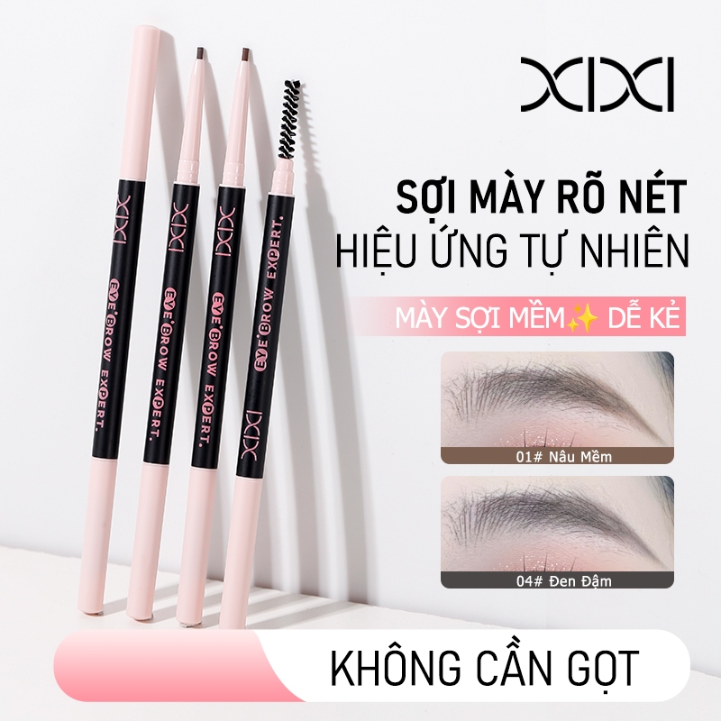 XIXI D791 Chì Kẻ Mày Ngòi Siêu Mảnh Lên Màu Tự Nhiên Chống Nước Lâu Trôi Không Lem Dễ Kẻ Chân Mày Sắc Nét