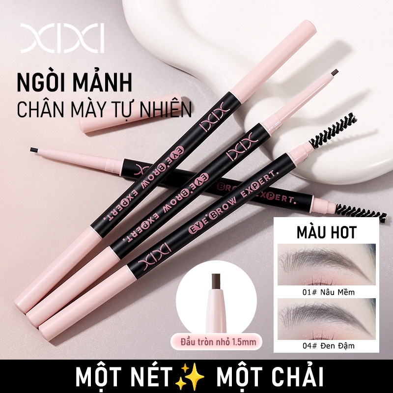 XIXI D791 Chì Kẻ Mày Ngòi Siêu Mảnh Lên Màu Tự Nhiên Chống Nước Lâu Trôi Không Lem Dễ Kẻ Chân Mày Sắc Nét