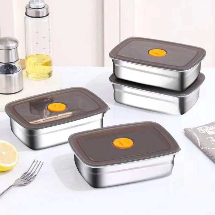 Hộp Đựng Thực Phẩm Inox Có Nắp Đậy 1500ml