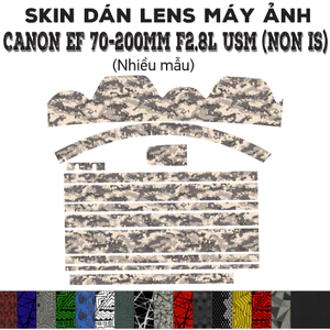 Skin dán Lens Canon EF 70-200mm f2.8L USM (Mark 1) (Nhiều mẫu) | Decal Film 3M dán bảo vệ ống kính máy ảnh 70-200 mm