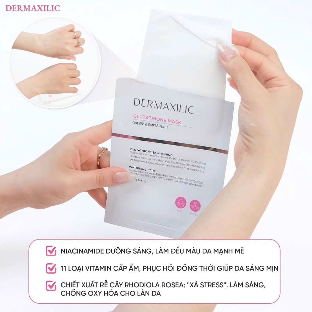 [Deal chất] Kem Body Dưỡng Thể Trắng Cao Cấp Dermaxilic Chính Hãng 200g Tặng -ThyLeeCosmetics