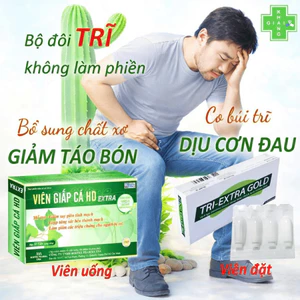 Viên uống giấp cá HD Extra 100% từ thiên nhiên, giúp cải thiện giãn tĩnh mạch, hạn chế trĩ, táo bón (Hộp 30 viên)