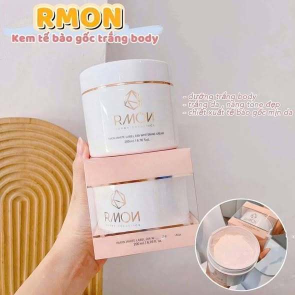 Kem Dưỡng Thể Ủ Trắng, Make-Up Da Body RMON White Label Dia Whitening Cream 200ml Chính Hãng-ThyLeeCosmetics