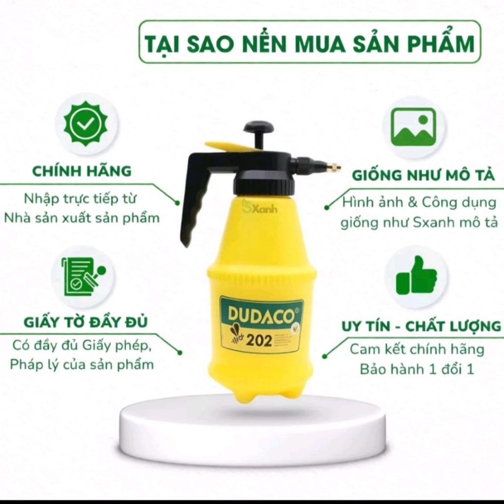 Bình phun tuới cây DADACO 2lit Chất Lượng Cao. Phun sương,, phun tía xa linh hoạt