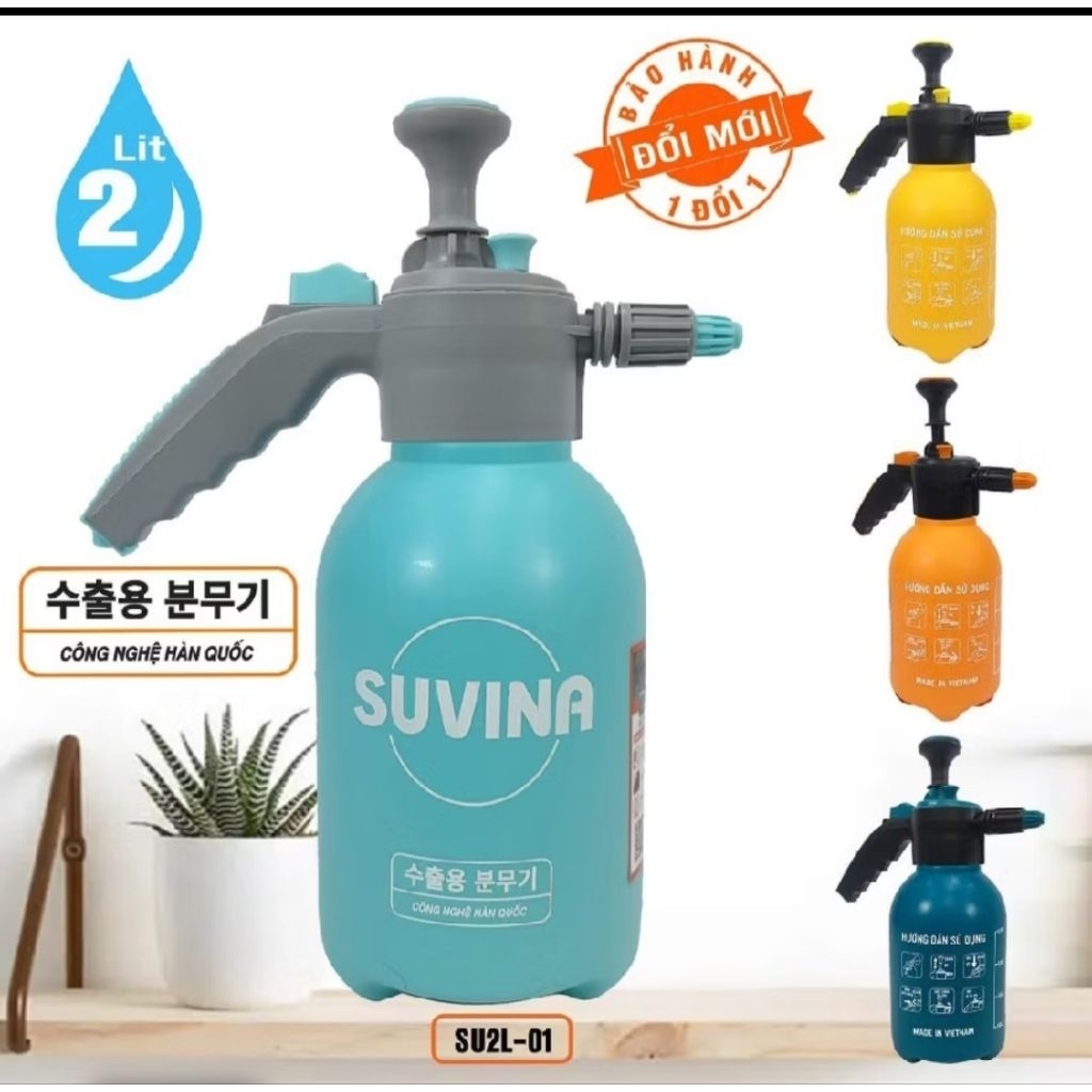 Bình tuới cây 2lit SUVINA siêu bền, siêu tiện lợi
