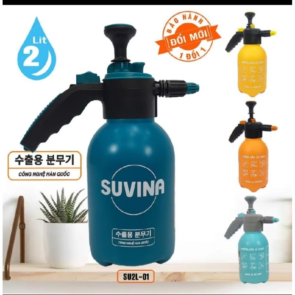 Bình tuới cây 2lit SUVINA siêu bền, siêu tiện lợi