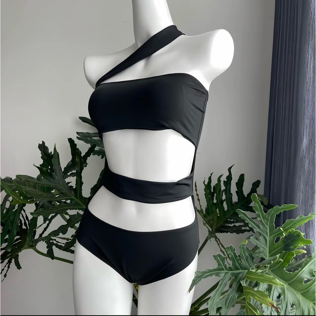 Bikini Đồ Bơi Khoét Bụng Chéo Vai – Bộ Đồ Bơi Đáng Yêu