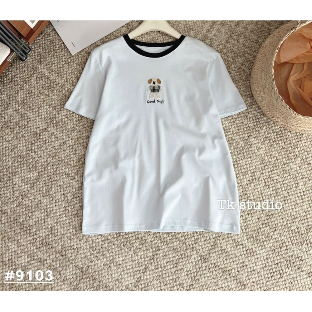 [𝑯𝒂 𝑨𝒏𝒉] Áo Cộc Phông Gấu Good Day QCL1