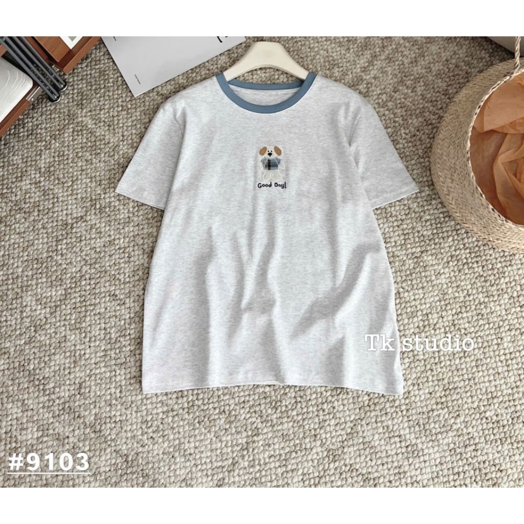[𝑯𝒂 𝑨𝒏𝒉] Áo Cộc Phông Gấu Good Day QCL1