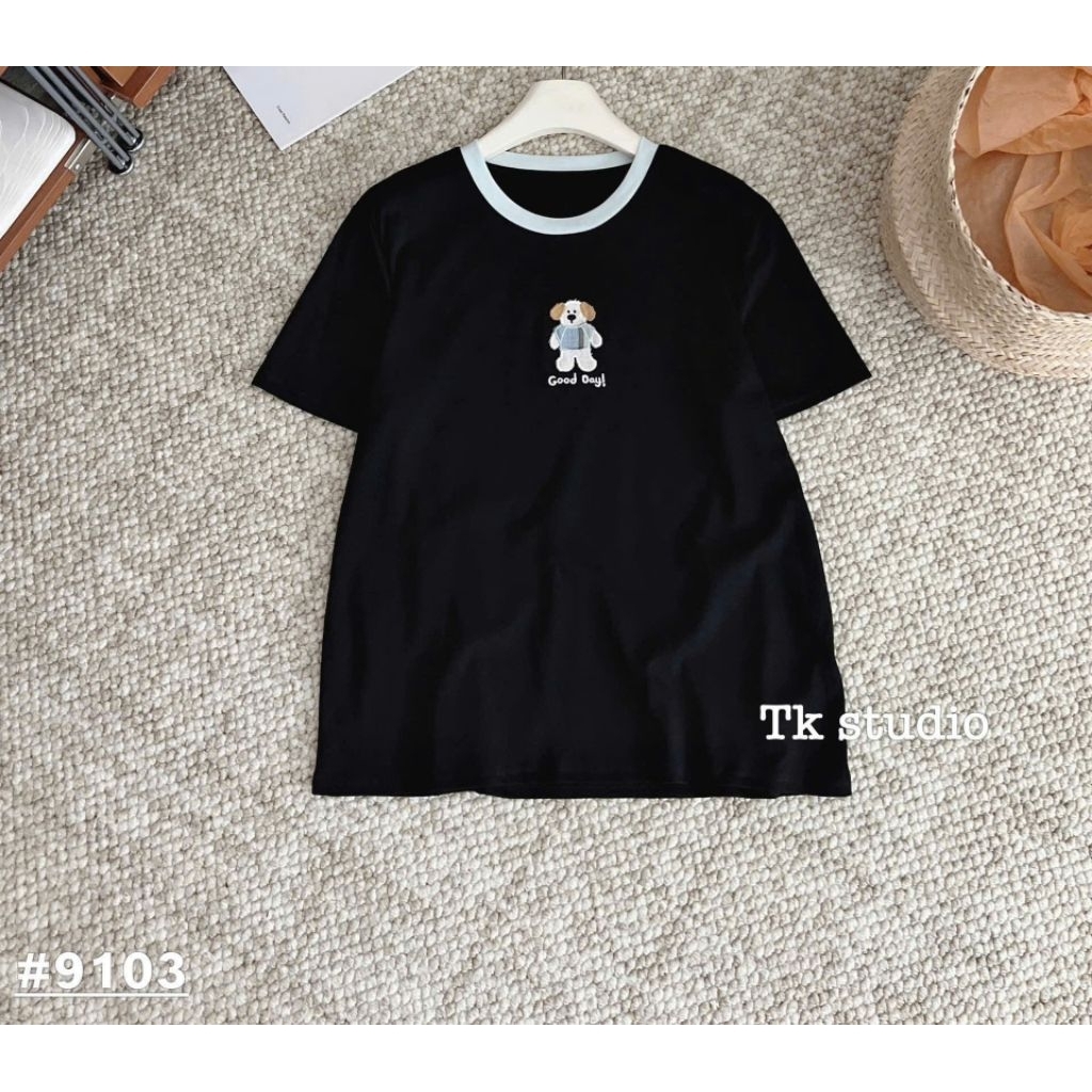 [𝑯𝒂 𝑨𝒏𝒉] Áo Cộc Phông Gấu Good Day QCL1