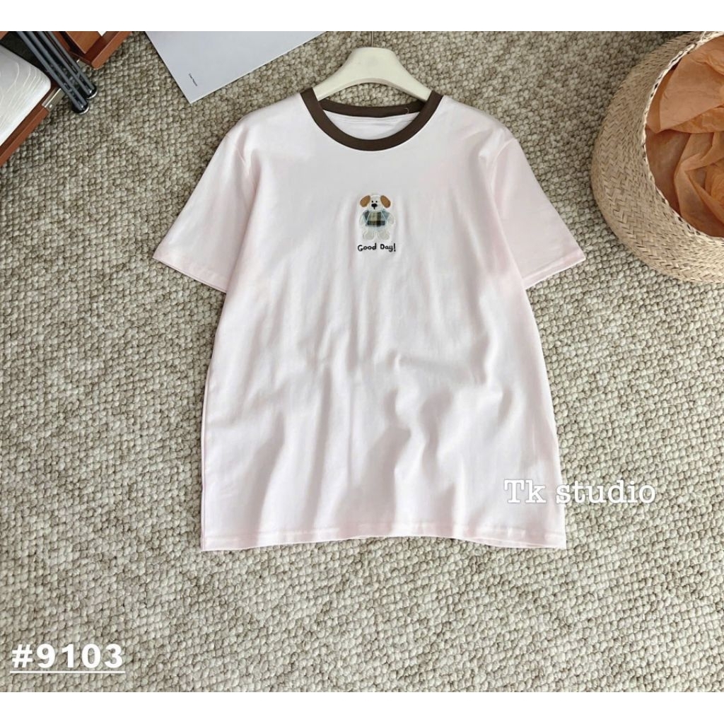 [𝑯𝒂 𝑨𝒏𝒉] Áo Cộc Phông Gấu Good Day QCL1