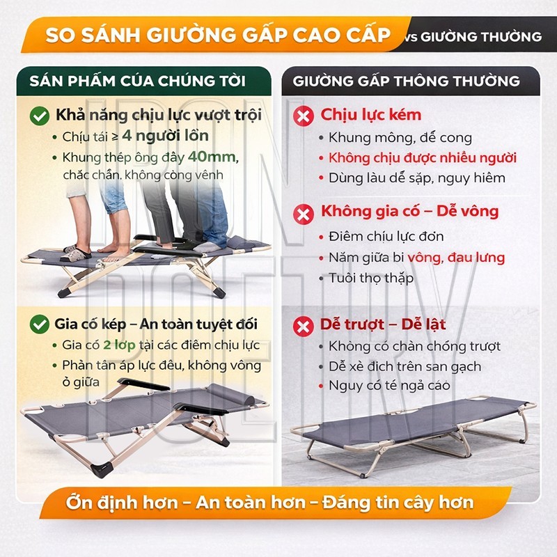 Ghế Camping Ngả Lưng IRONPO Gấp Gọn Thư Giãn Dã Ngoại Du Lịch Cao Cấp