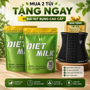 Sữa Diet Milk - Hỗ Trợ Giảm Cân Thay Thế Bữa Ăn Hằng Ngày Chiết Xuất 100% Từ thực + Bình lắc