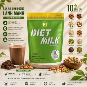 Sữa giảm cân DIET MILK - bữa ăn thay thế ít calo- giàu chất xơ + Bình Lắc