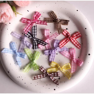 Nơ mini sọc 3.5cm làm đồ handmade diy (set 20c)