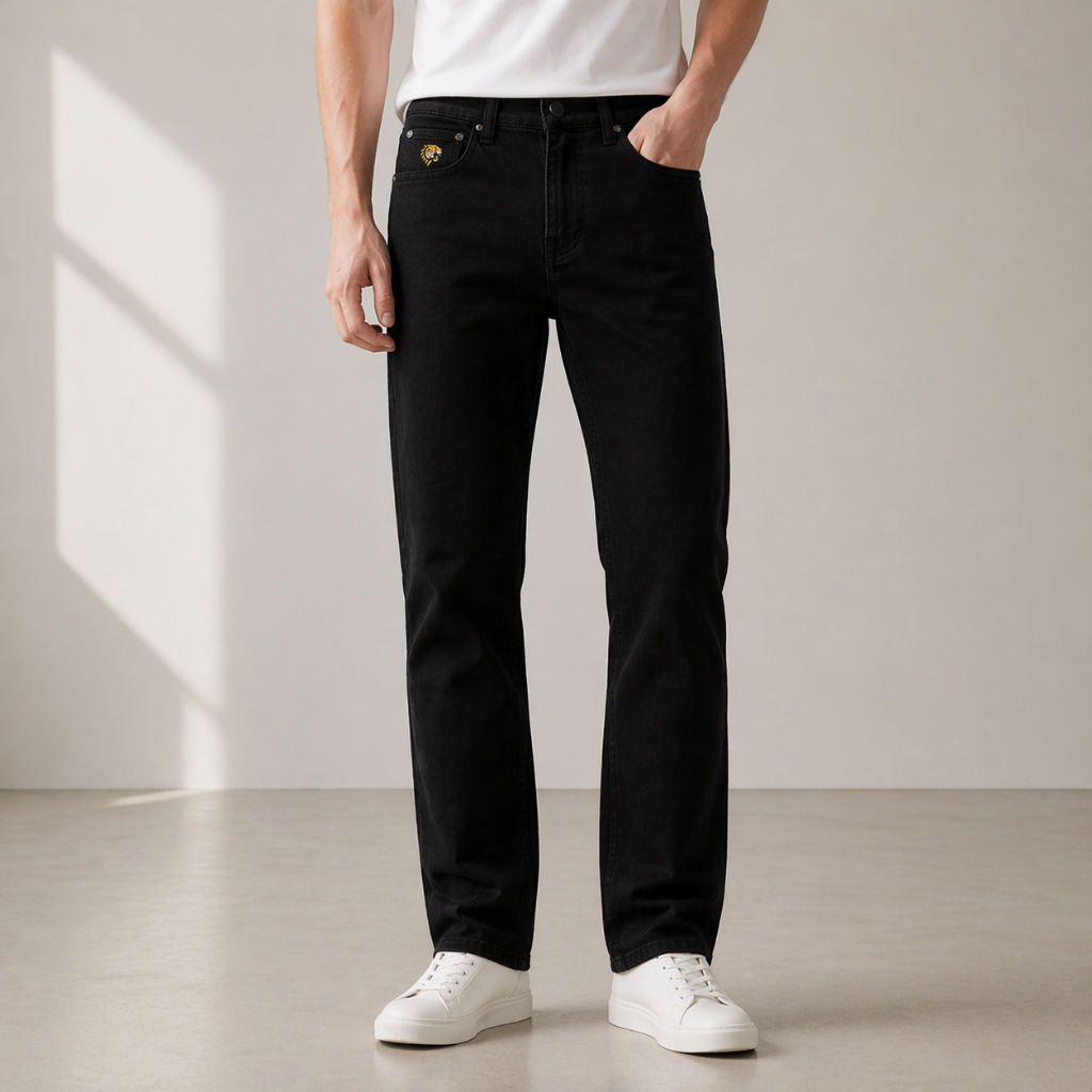 Đen Trơn VIP 8 - Quần Jean Nam Đen Trơn Slimfit Holusan Co Giãn Nhẹ Form Ôm Basic Cao Cấp