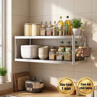 LOADNIX Kệ để đồ nhà bếp Treo Tường 304 INOX Kệ Lò Vi Sóng Treo Tường Chịu lực 200kg
