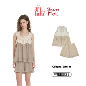 Ullala Pajamas Endler Bộ ngủ mặc nhà nữ ngắn tay Freesize