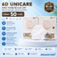 Combo 50 Chiếc Khẩu Trang 6D UNICARE ProMask, Khẩu Trang Chống Tia UV, 3 Lớp Kháng Khuẩn, UNIMASK