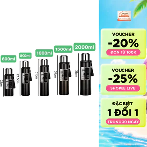 Bình giữ nhiệt Good cốc giữ nhiệt chất liệu inox 316 không gỉ, ly giữ nhiệt nóng lạnh lâu dung tích 600 -2000ml AL