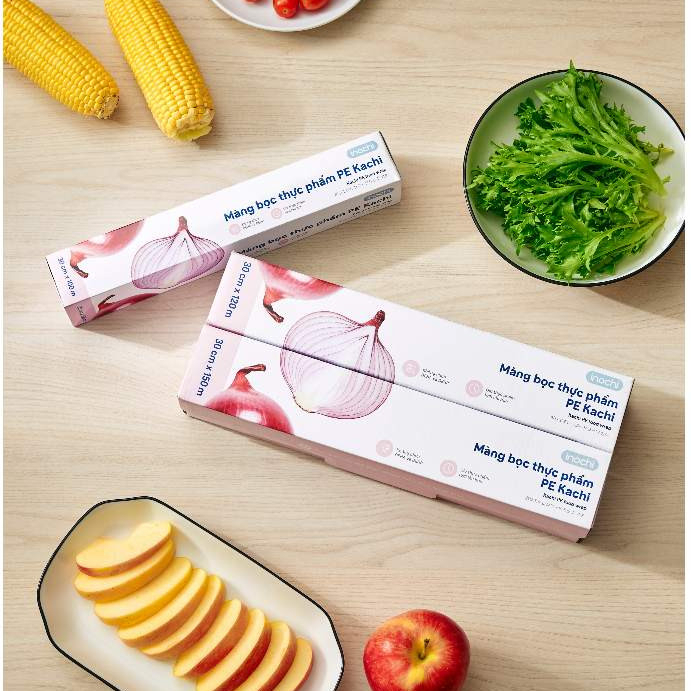 Màng Bọc Thực Phẩm INOCHI Có Dao Cắt Tiện Lợi, Dễ Dùng, Dẻo Dai, Không Rách, Bảo Quản Tốt