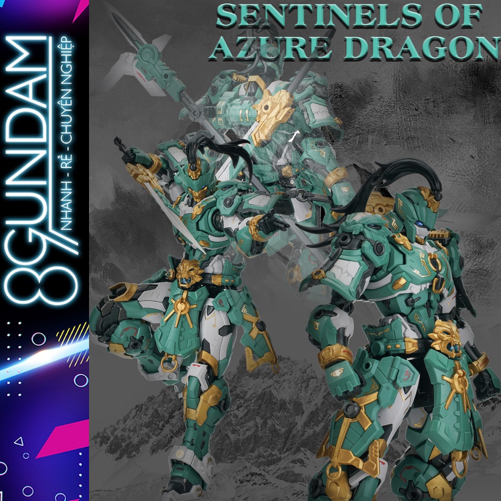 [CÓ SẴN] Mô Hình Lắp Ráp CD-AS-01 Sentinels of Azure Dragon "Tuần Giới Sứ" Cangdao (tặng kèm base, decal nước)