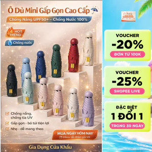 ô che mưa gấp gọn ☔Siêu Nhẹ Bỏ Túi Tiện Lợi,tán rộng 85cm, đi mưa nắng đều cần dùng