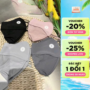 Khâu trang chống nắng chống tia UV ( có Logo) đổi màu khi ra nắng mềm mại thoáng mát