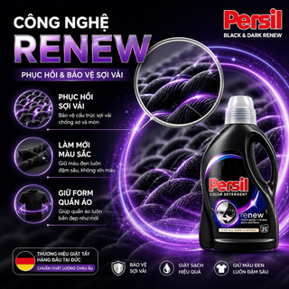 nước giặt Persil - Đức chuyên sâu cho đồ đen và đồ tối màu