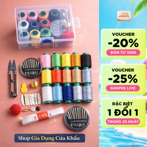 kim chỉ may vá đa năng 30 món là phụ kiện máy vá gia đình tiện lợi