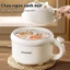 Nồi Lẩu Điện 2 Tầng Đa Năng QCOOKO Lẩu Điện 2.2L Chống Dính Công Suất 600W Hấp Nấu Đun,Nắp Làm Bát