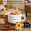 Nồi Lẩu Điện 2 Tầng Đa Năng QCOOKO Lẩu Điện 2.2L Chống Dính Công Suất 600W Hấp Nấu Đun,Nắp Làm Bát