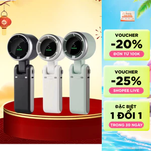 Quạt cầm tay tubor n607 pin khủng 1200mah sử dụng 2-4h quạt 100 cấp gió, gấp gọn tiện lợi