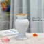 Bình Hoa Mini Gốm Sứ Bát Tràng Men Mộc 17cm - Lọ Cắm Hoa Vẽ Tay Decor Để Bàn Phòng Khách Đẹp