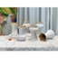 Bình Hoa Mini Gốm Sứ Bát Tràng Men Mộc 17cm - Lọ Cắm Hoa Vẽ Tay Decor Để Bàn Phòng Khách Đẹp
