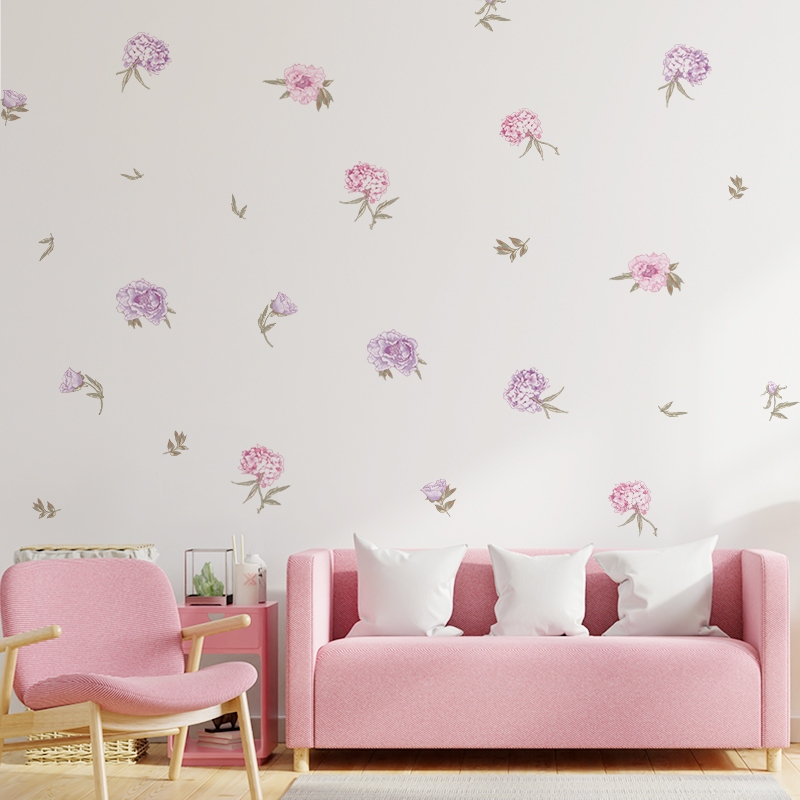 Sticker Decal Dán Tường Mẫu Hoa Nhí 8 Có Keo Sẵn - Trang Trí Cửa Kính - Decor Quán Cafe - Phòng Ngủ