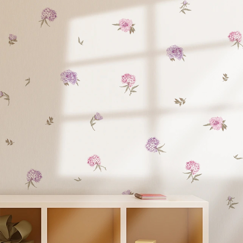 Sticker Decal Dán Tường Mẫu Hoa Nhí 8 Có Keo Sẵn - Trang Trí Cửa Kính - Decor Quán Cafe - Phòng Ngủ