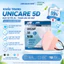 Khẩu Trang 5D UNICARE, quai thun khẩu trang y tế kháng khuẩn dày 3 lớp vải [1 Gói]