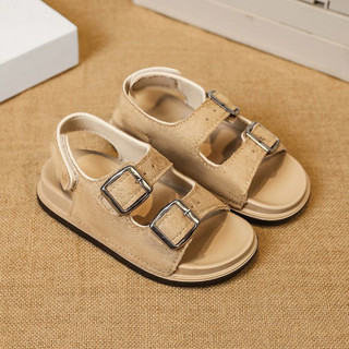Sandal móc khoá cho bé trai từ 3 đến 10 tuổi đế da quai da lộn siêu xịn đẹp