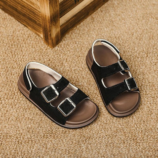 Sandal móc khoá cho bé trai từ 3 đến 10 tuổi đế da quai da lộn siêu xịn đẹp
