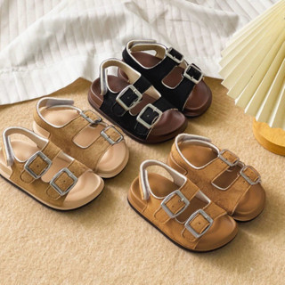 Sandal móc khoá cho bé trai từ 3 đến 10 tuổi đế da quai da lộn siêu xịn đẹp