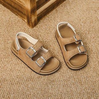 Sandal móc khoá cho bé trai từ 3 đến 10 tuổi đế da quai da lộn siêu xịn đẹp