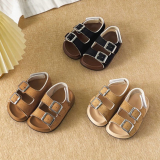 Sandal móc khoá cho bé trai từ 3 đến 10 tuổi đế da quai da lộn siêu xịn đẹp