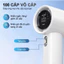 Quạt Cầm Tay Mini Làm Mát Nhanh 100 Mức Gió Hiển Thị Kỹ Thuật Số Pin 4000mAh Sử Dụng Lên Đến 12H