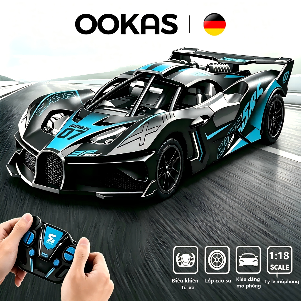 Xe Ô Tô Điều Khiển Bugatti Xe đồ chơi trẻ em có thể sạc lại, món quà sinh nhật tuyệt vời cho trẻ em