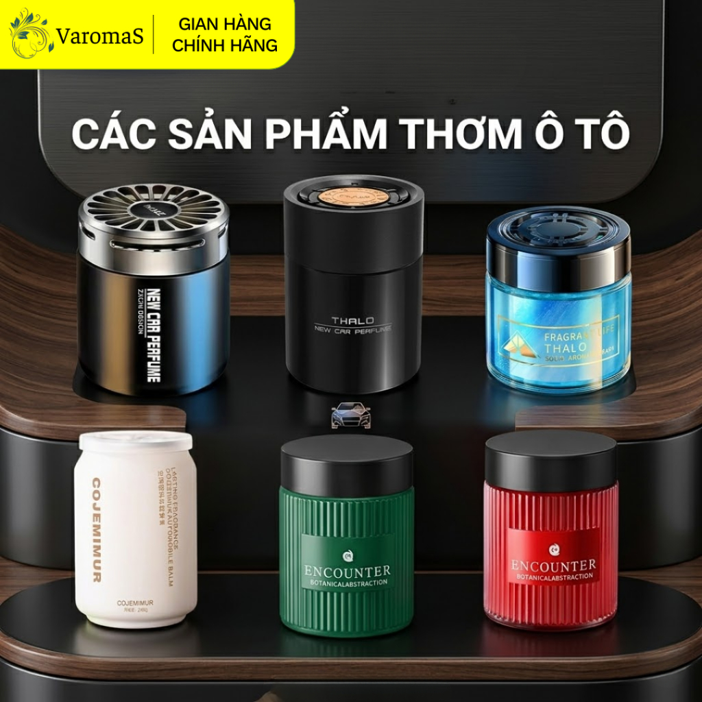 Sáp Thơm Ô Tô Varomas Khử Mùi Hiệu Quả Nhiều Mùi Hương Phiên Bản Mới ST13 ST14 ST16